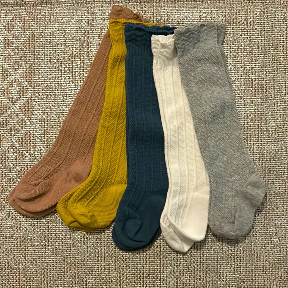 Infant knee high socks